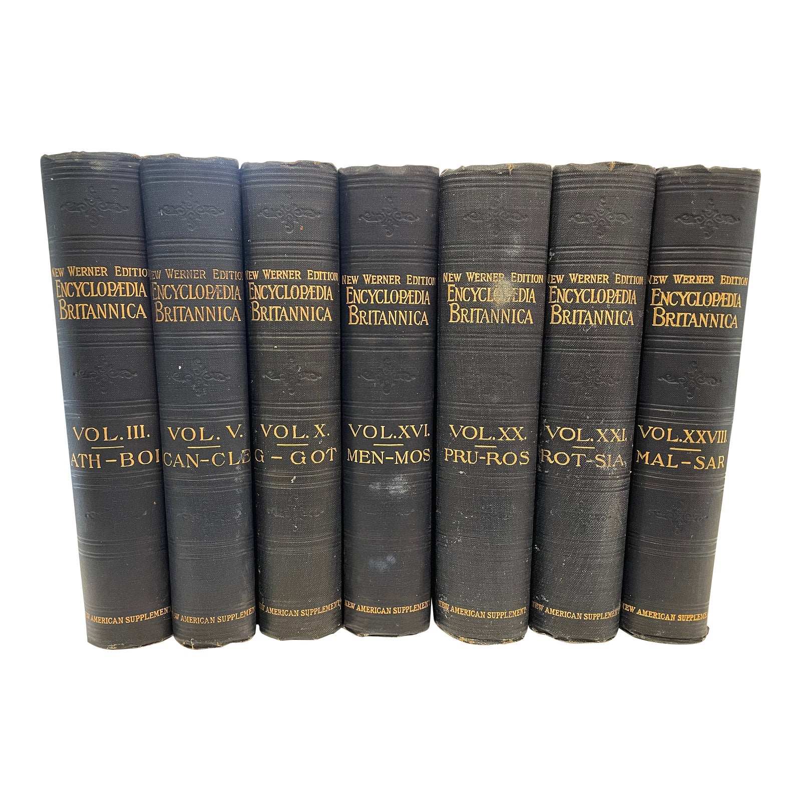Navy & Gold Encyclopedia Britannica Set